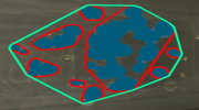Segmented oil patches inside a convex-hull boom path